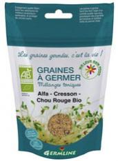 Mélange de graines d'alfalfa, de cresson et de chou rouge